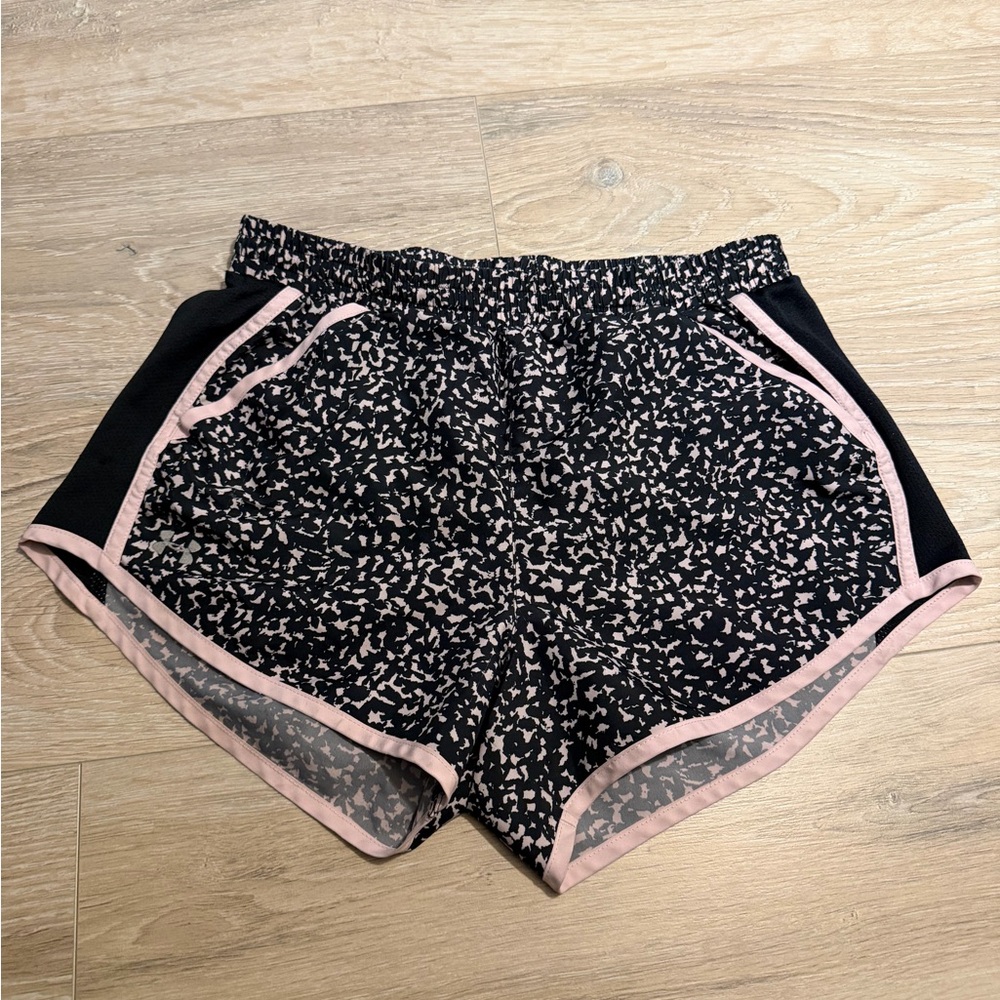 Under Armour Black and Pink Athletic‎ Shorts